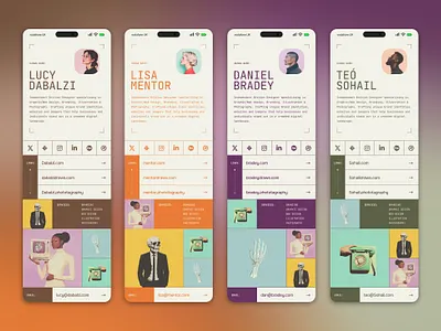 Profile Page Design branding design graphic design mobile typography ui vector web design