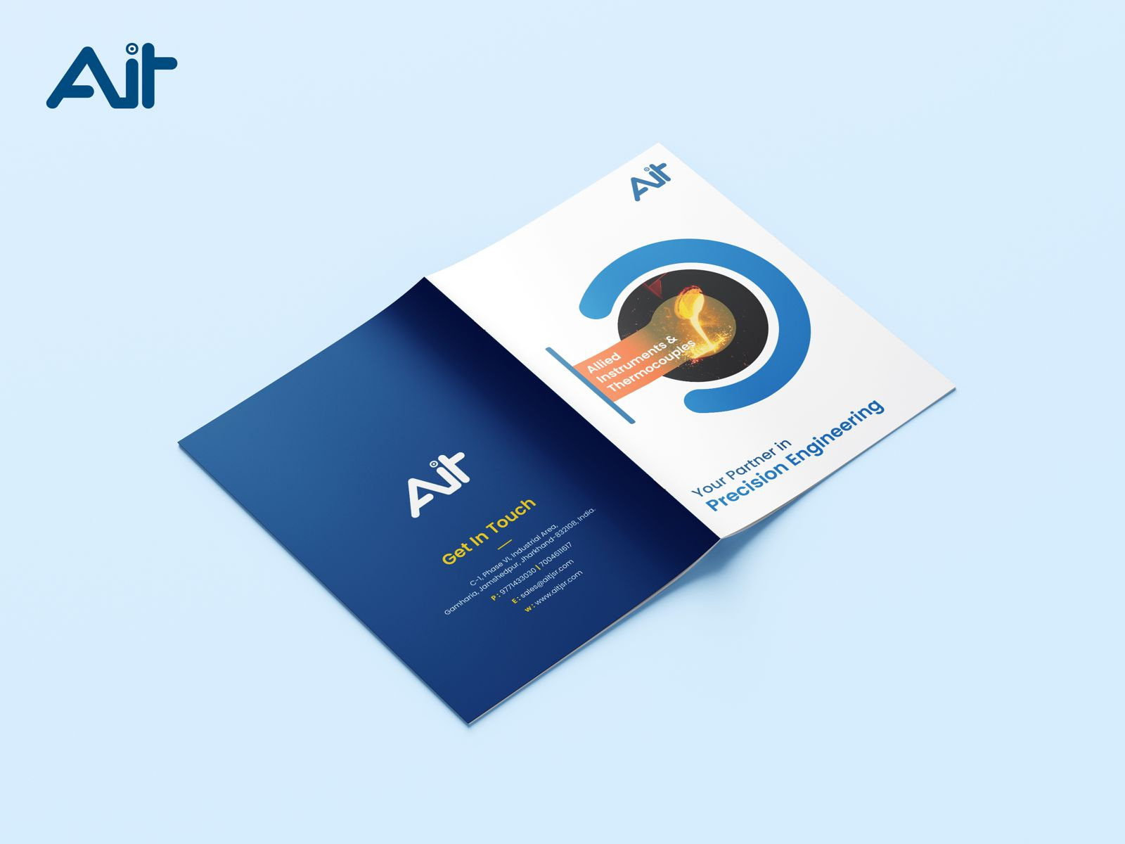 AIT Broucher Design branding broucher broucher design creative broucher tamplate design