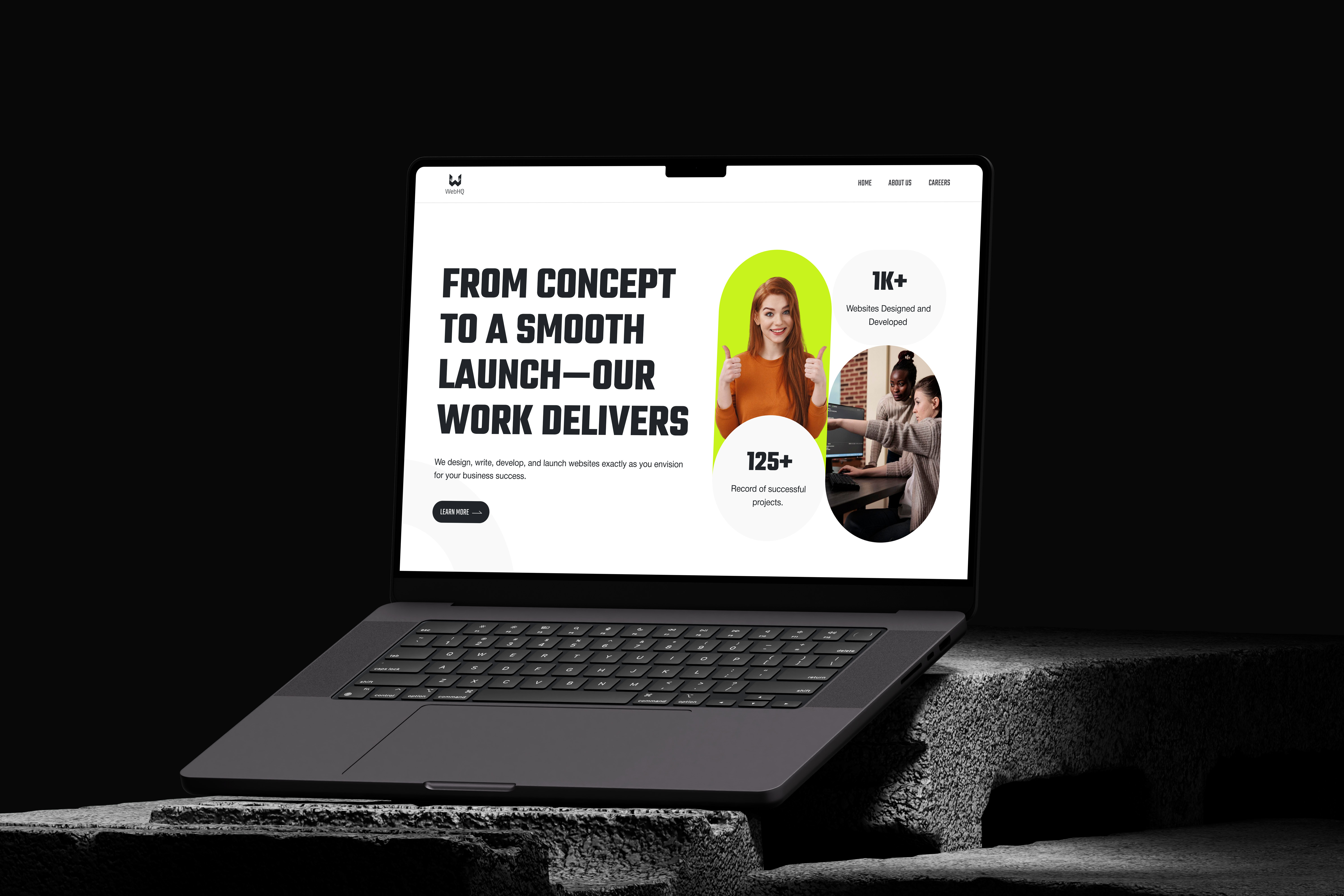 Example of Modern Website Landing Page UI/UX Design