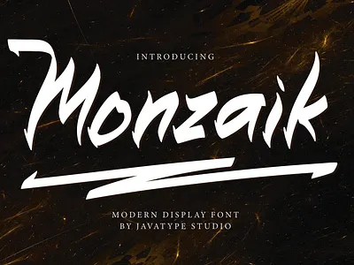 Monzaik modern display Font branding classy cool design display elegant font halloween handwriting font handwritten font holiday illustration lettering logotype playful poster scary typographic ui