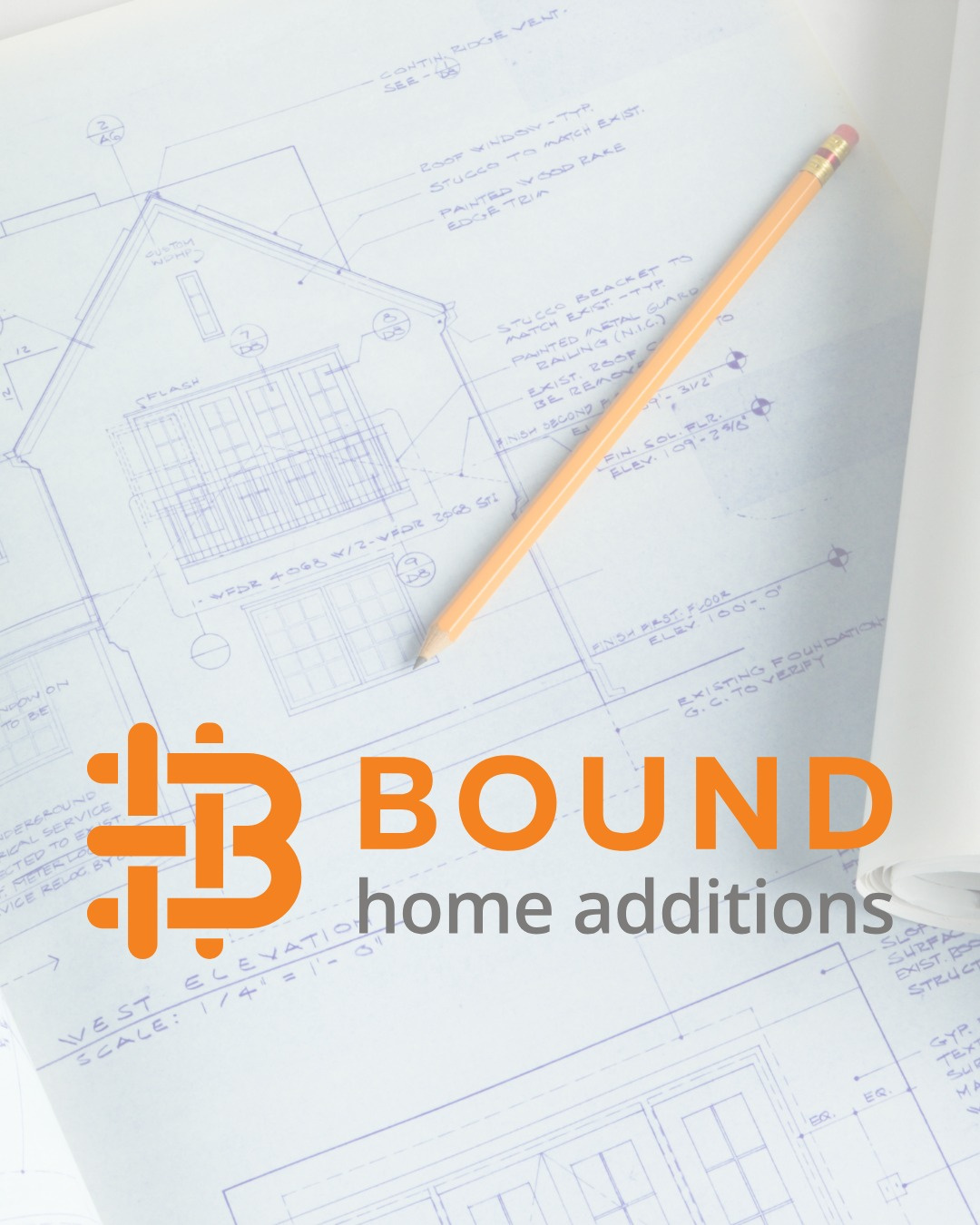 Bound Home Additions Logo b logo bound home additions brand identity branding design graphic design logo logo design logomark typography