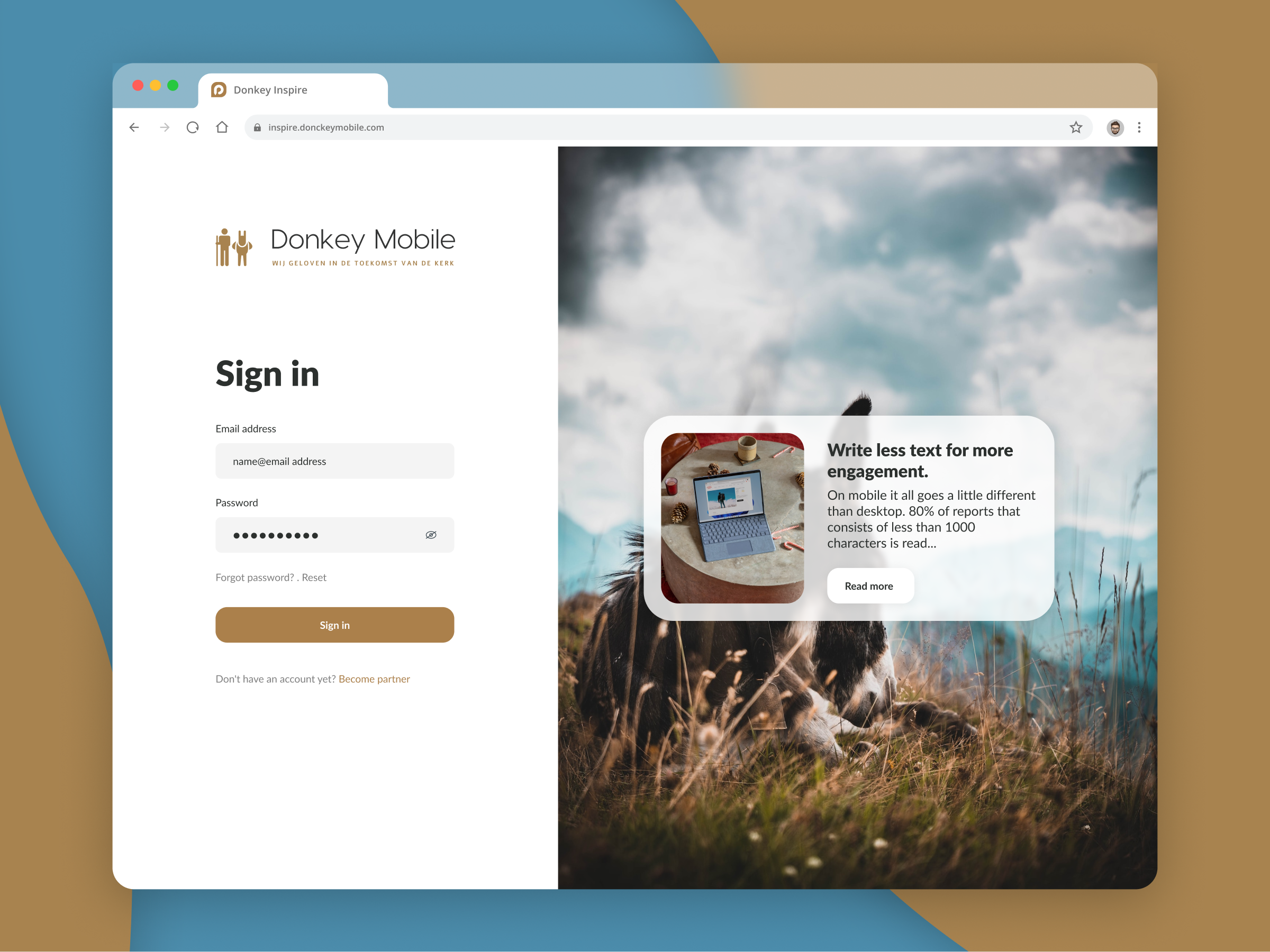 Example service media