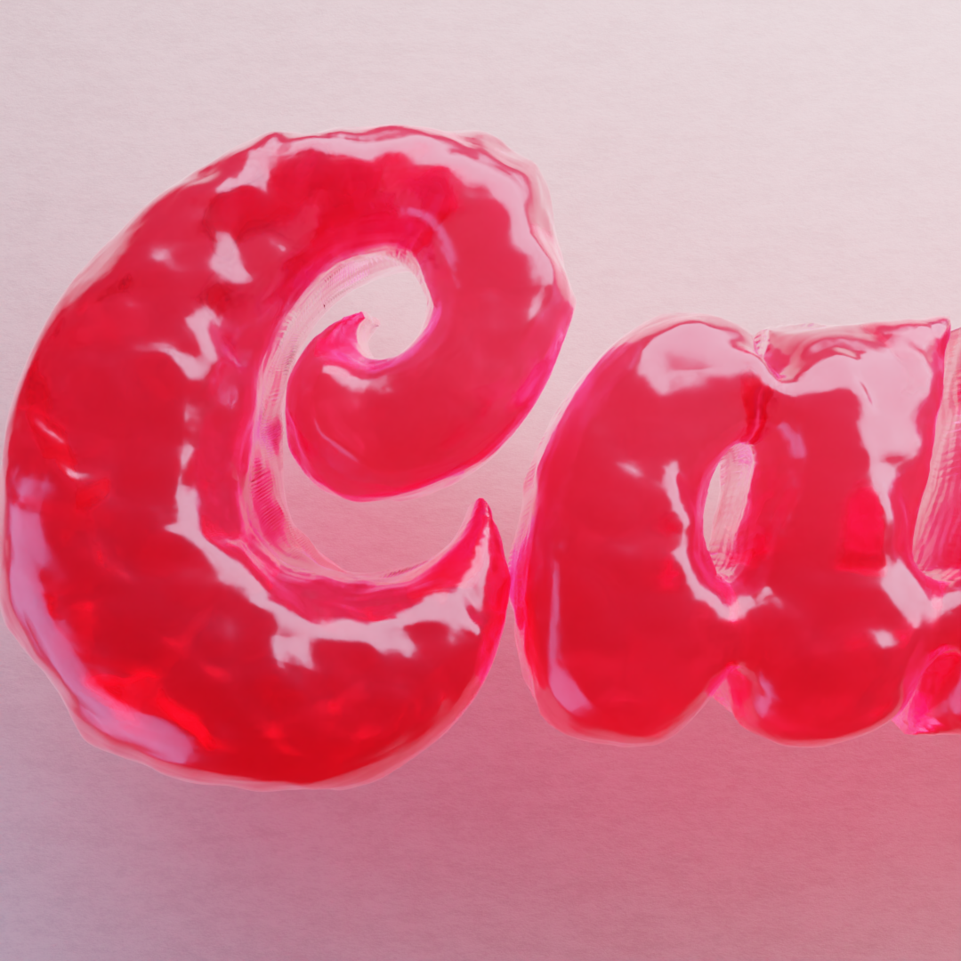 Liquid Type Explorations 3d blender graphic design illustration typography