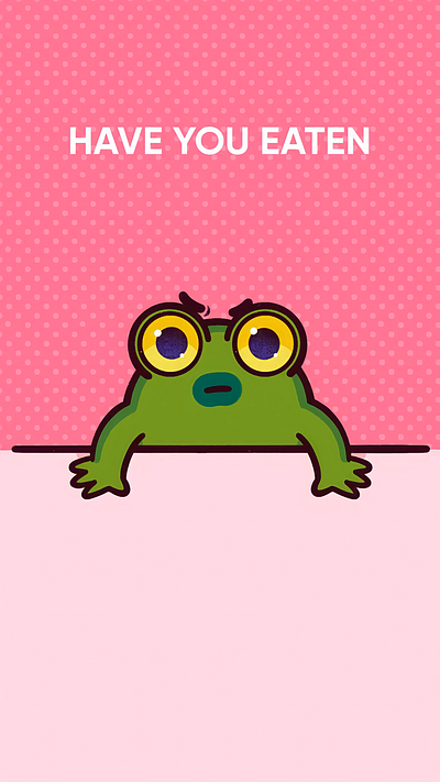 FrogTok #001: Eat Some Damn Veggies! animation artwork brand mascot branding character character design design graphic design illustration mascot mascot creation tiktok