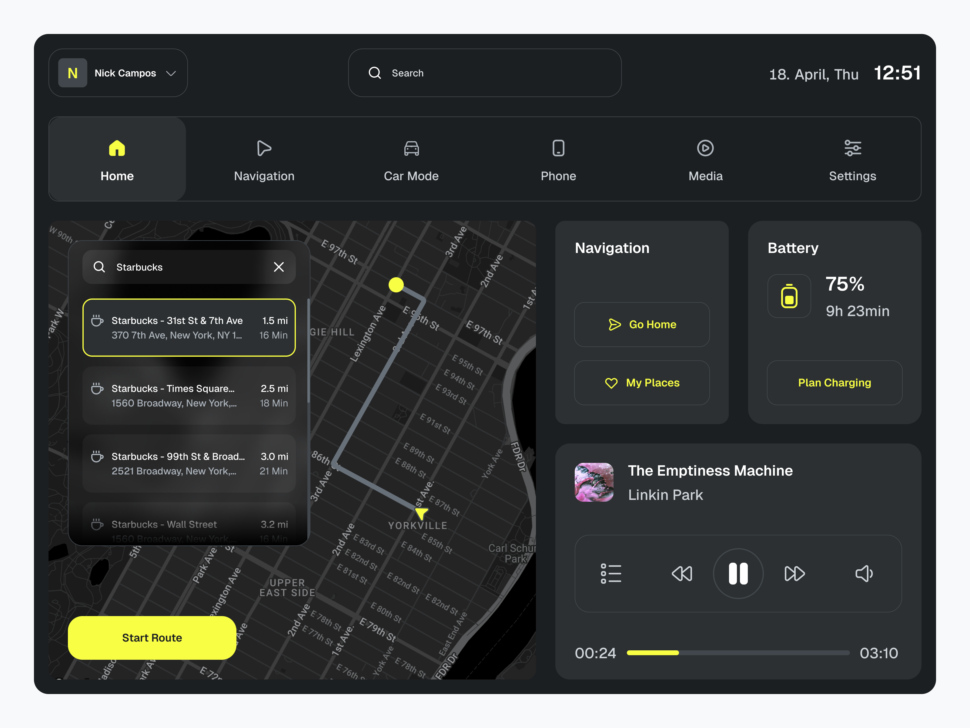 Daily UI #034 - Car Interface 034 car car app car dashboard car interface car ui challenge clean ui daily 034 daily ui daily ui 034 dailyui dailyuichallenge dark ui ui uidesign