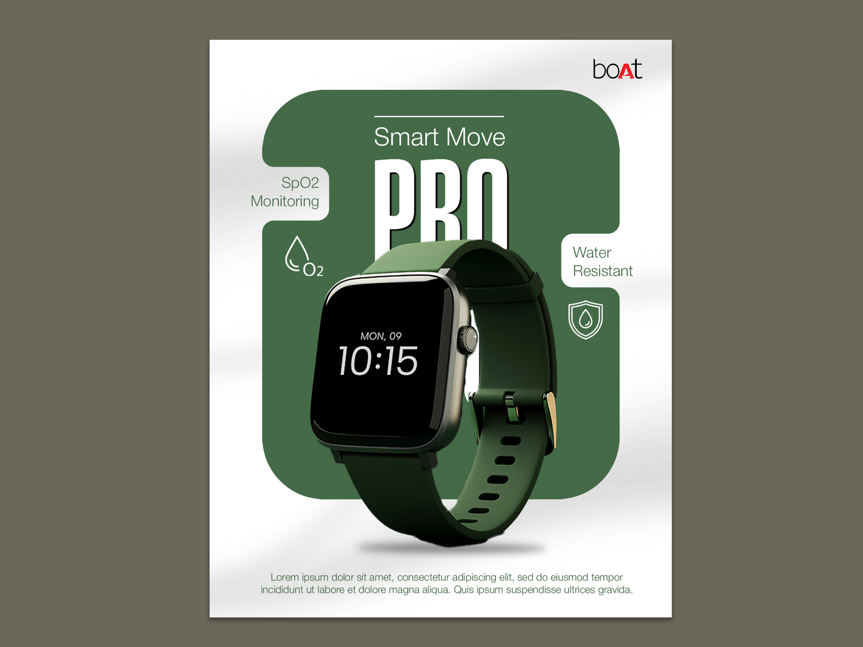 Boat Smartwatch Poster Design – Creative Graphic Inspiration creativedesign freelancedesigner gadgetdesign graphic design graphicdesign poster posterdesign productdesign smartwatch typographydesign visualdesign