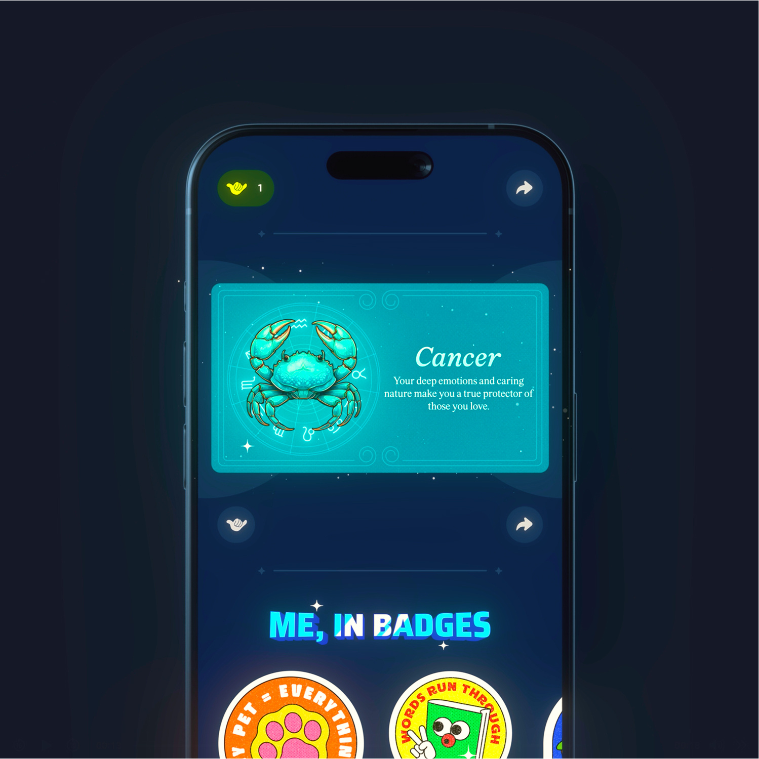 Crafting Personalized Zodiac Experiences animation app ui colorful concept design illustration shot ui