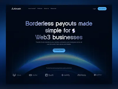 Web3 Landing Page business crypto dark ui finance homepage landing page uiux web web3 web3 landing page web3 website website website design