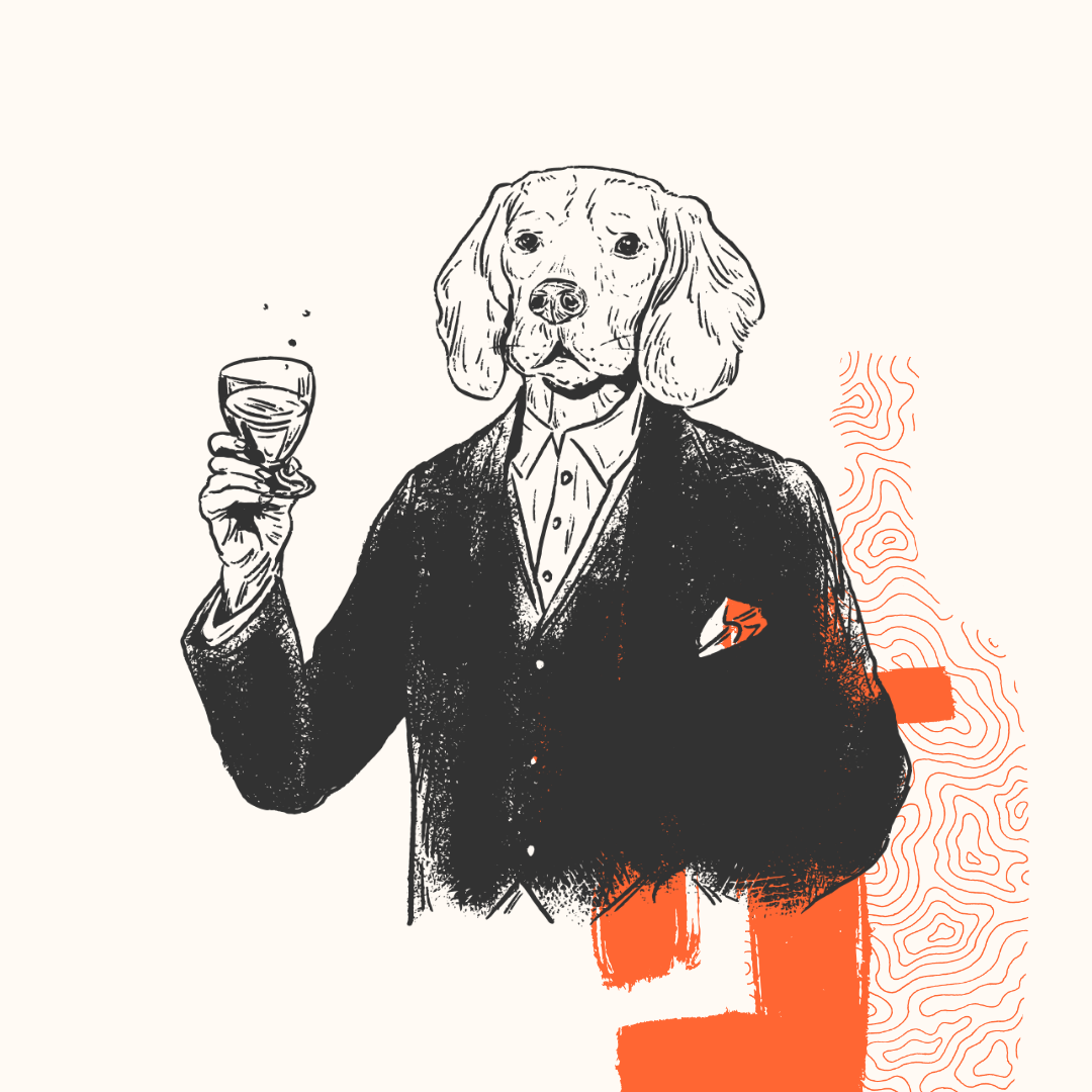 Brandy art beagle brandy cartoon character character design dog drawing drink glass illustration wine