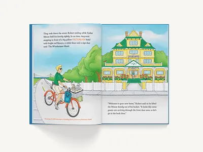 A Mouse Tail on Mackinac Island children book illustration picture book print