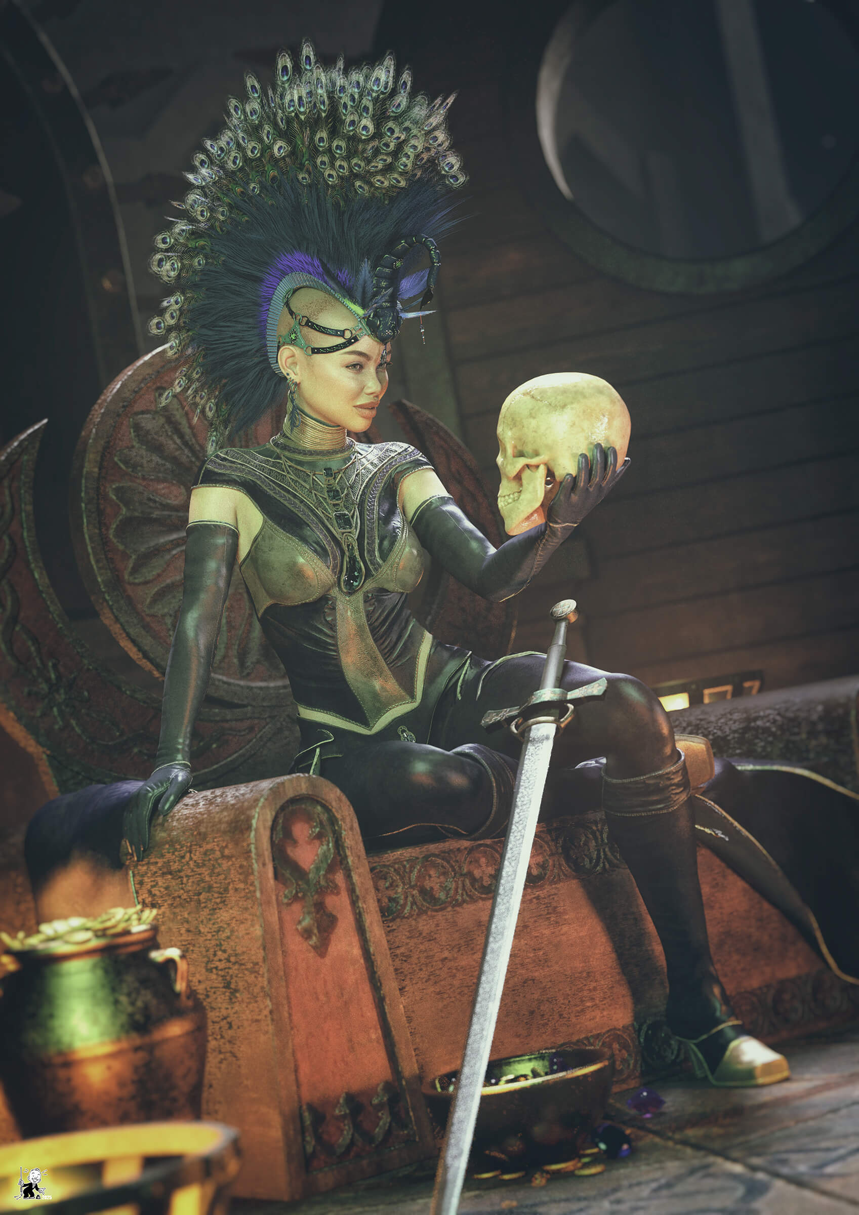 Smiling at her Enemy renderhub