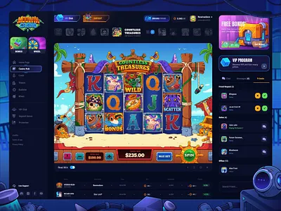MooWin Casino: Slot game 2d art betting casino casino game dark interface gambling game interface game panel game ui igaming jackpot slot slot design slot elements slot game slot machine slots ui ux web design