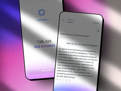 SentientX AI Chat Assistant App UI ai chat chatbot chatgpt got
