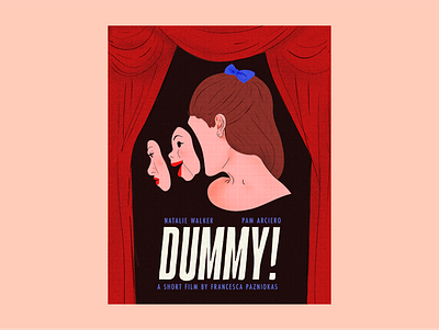 Dummy! | Short Film Poster design film horror illustration minimal poster retro short film