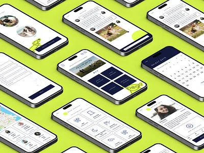 Playdate | Dog Walking App Screens app branding design graphic design illustration ui ux