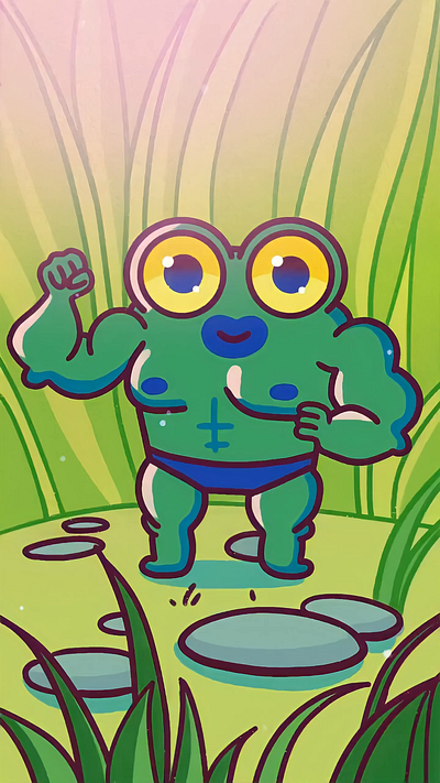 FrogTok #009: Bob & Larry animation artwork branding character character design design graphic design illustration mascot mascot creation reels tiktok