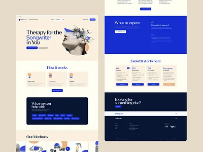 Blue Rhythm - Mental health website health branding health landing page health web design health website healthcare landing page mental health web web design webflow webflow website