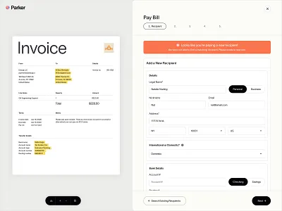 Pay Bill / Invoice Upload + OCR billpay desktop figma flow form invoice invoiceuplaod mobile ocr uidesign uxdesign