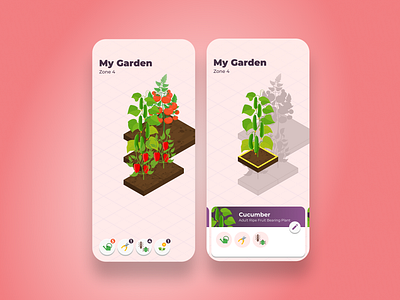 Gardening App Concept app design gardening