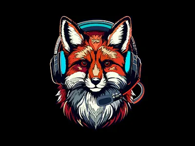Illustration - FOX animal animals app branding design fox gaming geek graphic design illustration logo sketch typography ui ux vector