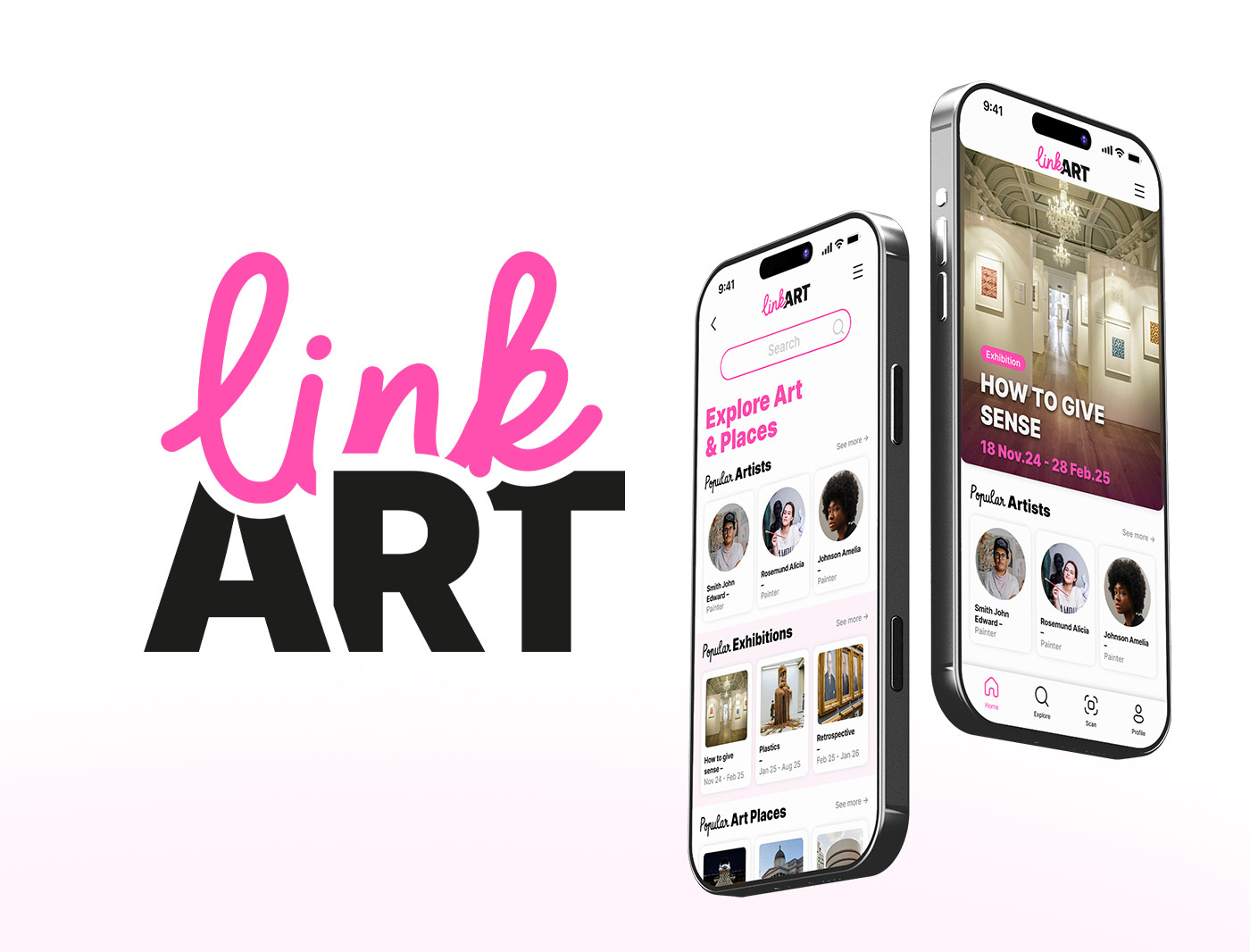 LinkArt App app art design figma interface mobile ui uiux user ux