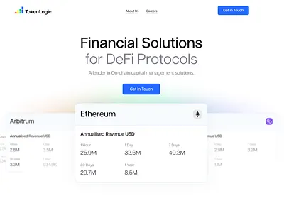 TokenLogic hero section ui