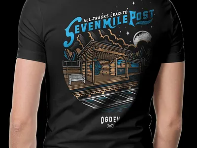 Seven Mile Post brand branding design graphic design illustration logo vector visual design