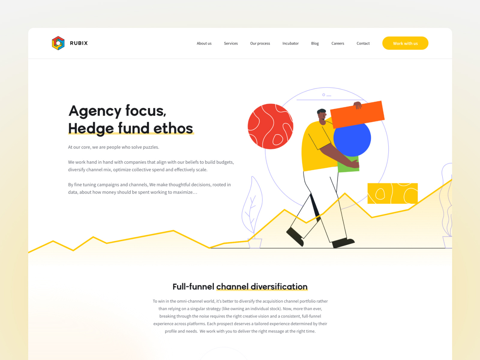 Rubix Agency - Website Design affiliate agency influencer media marketing agency social media ui ux webdesign webflow webflow design website design