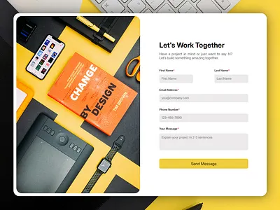 💡 Contact Section UI branding graphic design ui ux web design