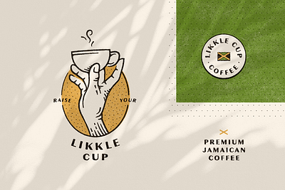 Likkle Cup Coffee branding coffee coffee bean design graphic design identity jamaica logo typography visual identity