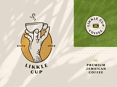 Likkle Cup Coffee branding coffee coffee bean design graphic design identity jamaica logo typography visual identity