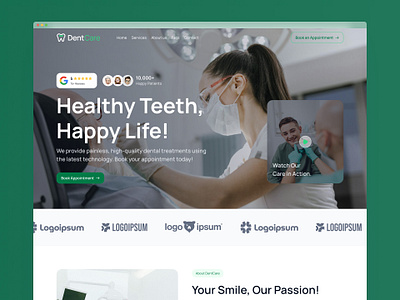 Modern Dental Clinic HealthCare Website clinicwebsite codervive dental website dentalwebsite dentistui healthcare website healthcareui medicalwebsite modern healthcare website modern website