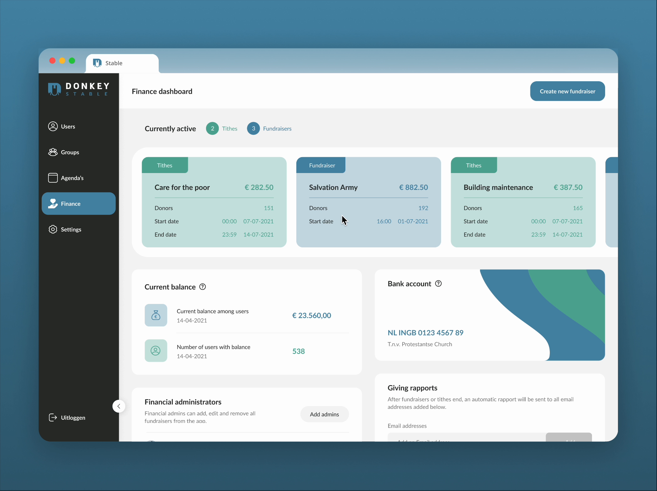 Example of Complete Web App / Dashboard Design