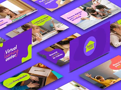 Home School Virtual Learning Center - Branding branding graphic design logo