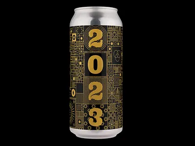 It is 2023. 2023 beer branding design geometry graphic design illustration ipa packaging pattern typography