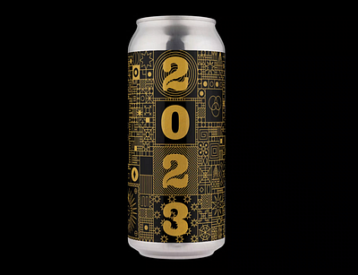 It is 2023. 2023 beer branding design geometry graphic design illustration ipa packaging pattern typography