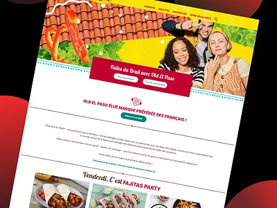 Amélioration de la recherche Old El Paso design desktop ergonomie ui ux