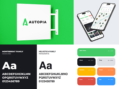 Autopia - Brand Identity app automotive brand identity brand visuals branding design logo logo design typography