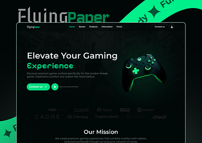 Gaming Website Design case study gaming gaming website design ui uiux webdesign website
