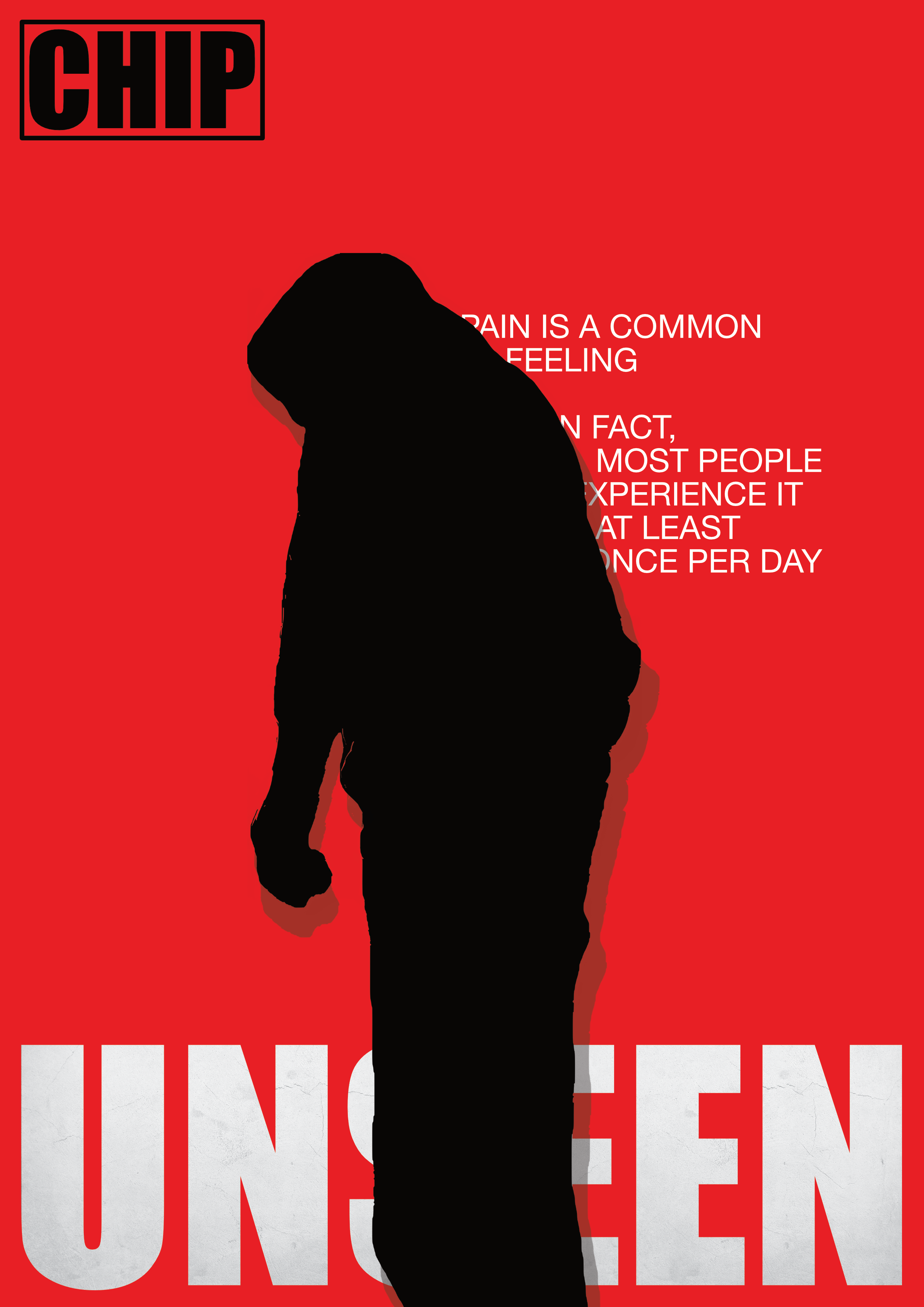 Unseen Poster poster silhouette text typography