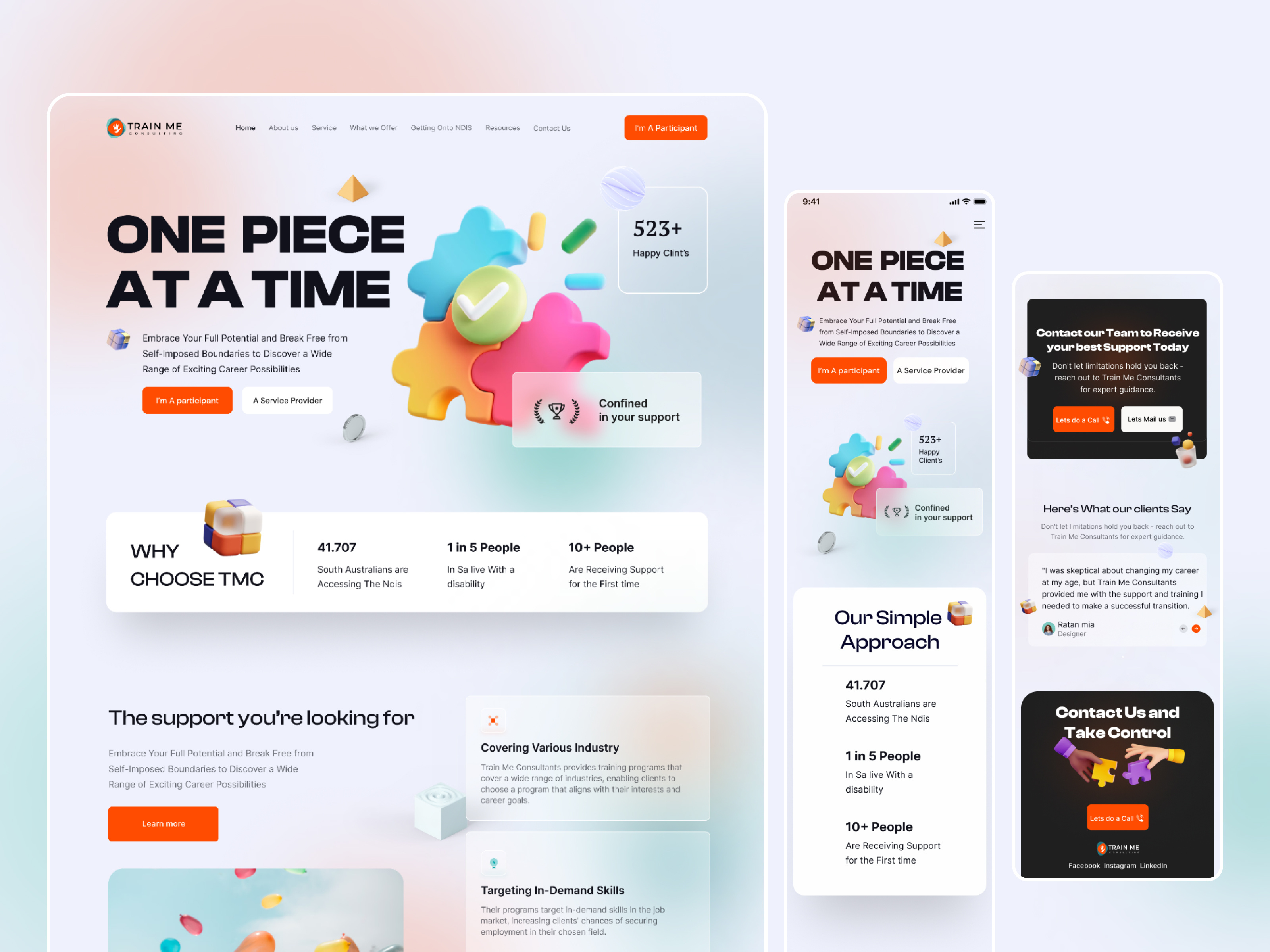 Example of Website Design ( 5 Page)