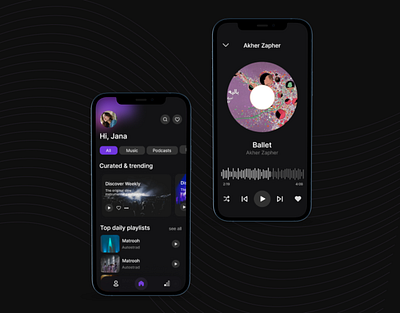 Daily UI 009, Music player