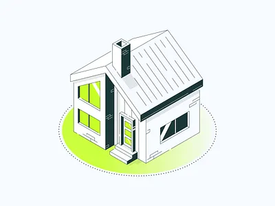 Home Coverage 3d ai branding coverage home house icon iconography illustration insurance investor isometric landlords logo minimla protection rent renter single family web
