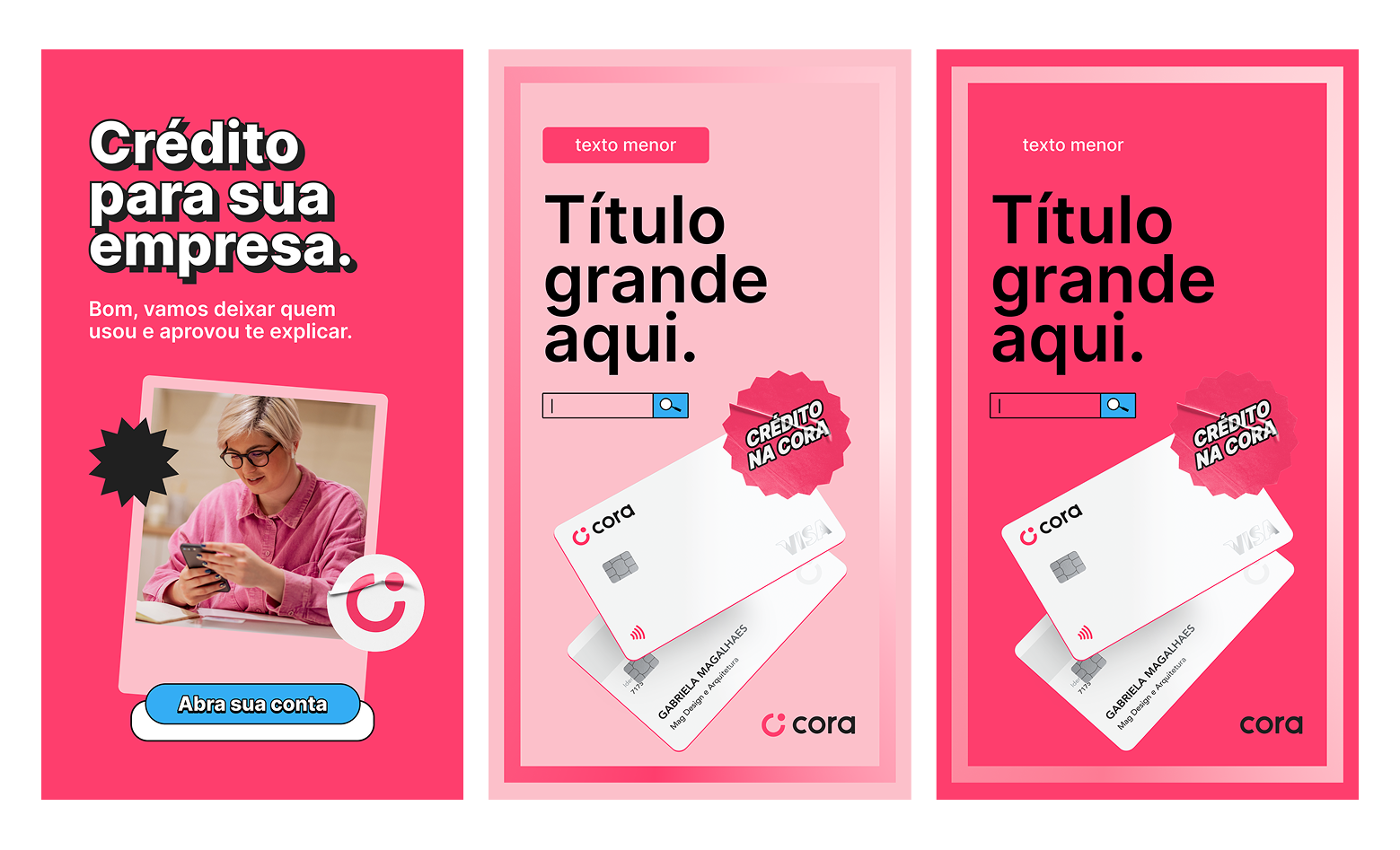 Cora Social Media Templates graphic design