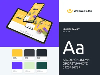 Wellness-On - Brand Identity active life brand identity brand visuals branding design health sport typography wellness
