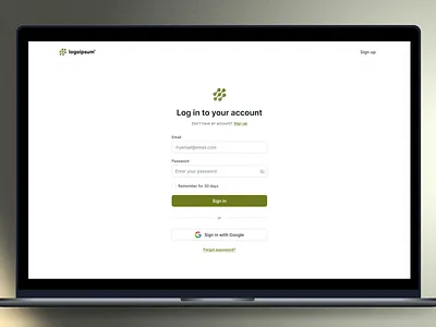 SaaS Login Page branding design figma layout login login page minimalistic product product design product designer saas simple simple login ui uiux ux website