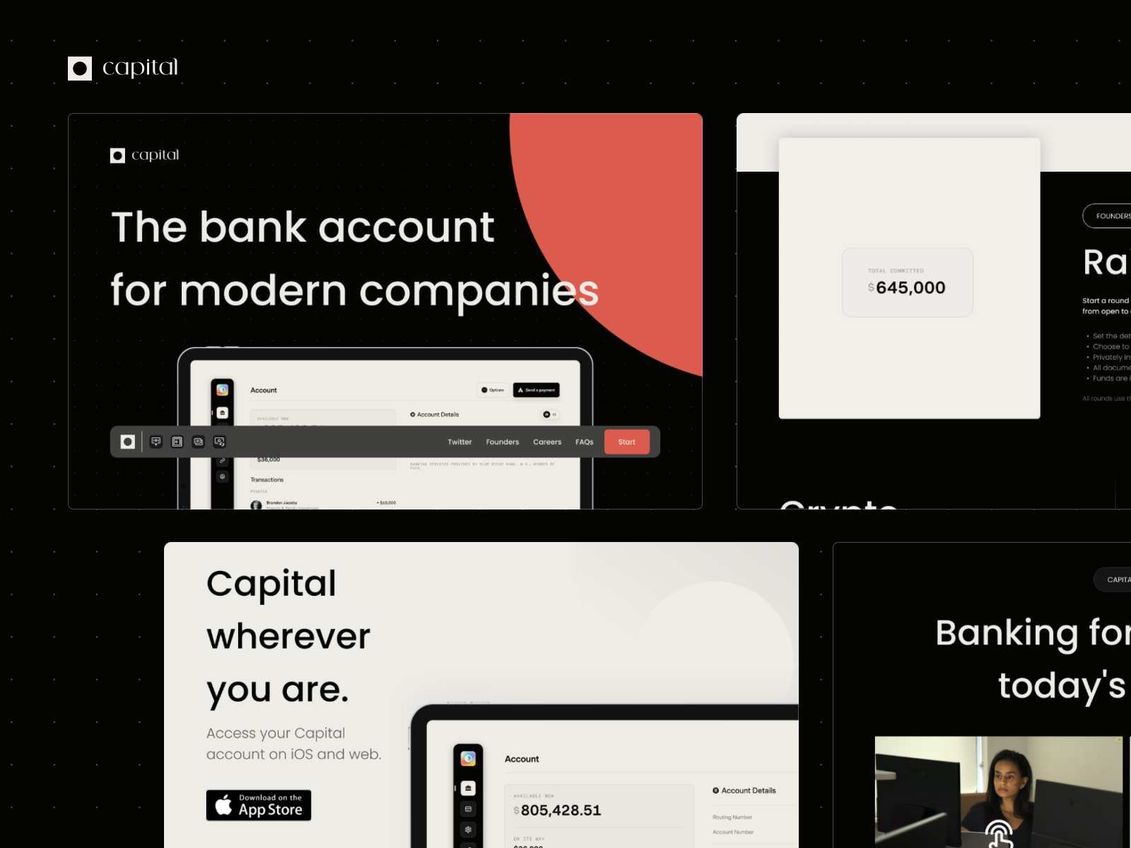 Capital website by Brauner Megda on Dribbble
