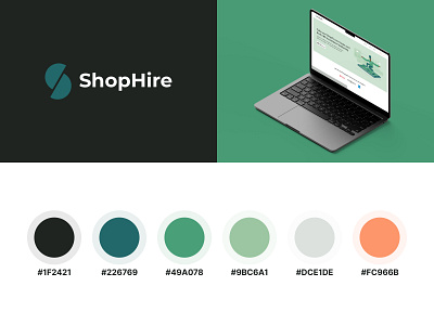 ShopHire - Brand Identity brand identity brand visuals branding design identity typography ui