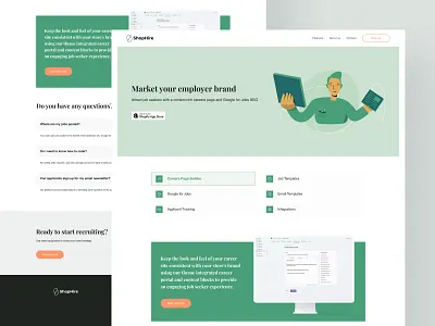ShopHire - Website Design branding design shopify shopify app ui ux web web design webdesign website website design