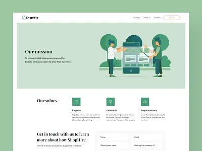 ShopHire - Website Design branding design shopify shopify app ui ux web web design webdesign website design